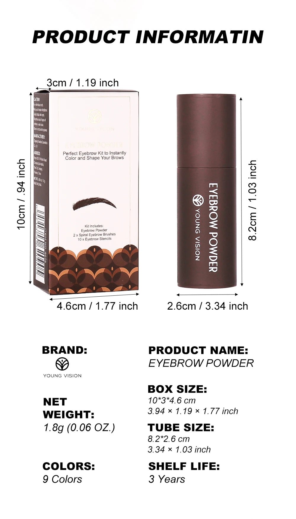 BrowPerfect™ – Waterproof Eyebrow Stamp & Stencil Kit (10 Shapes) - My Store