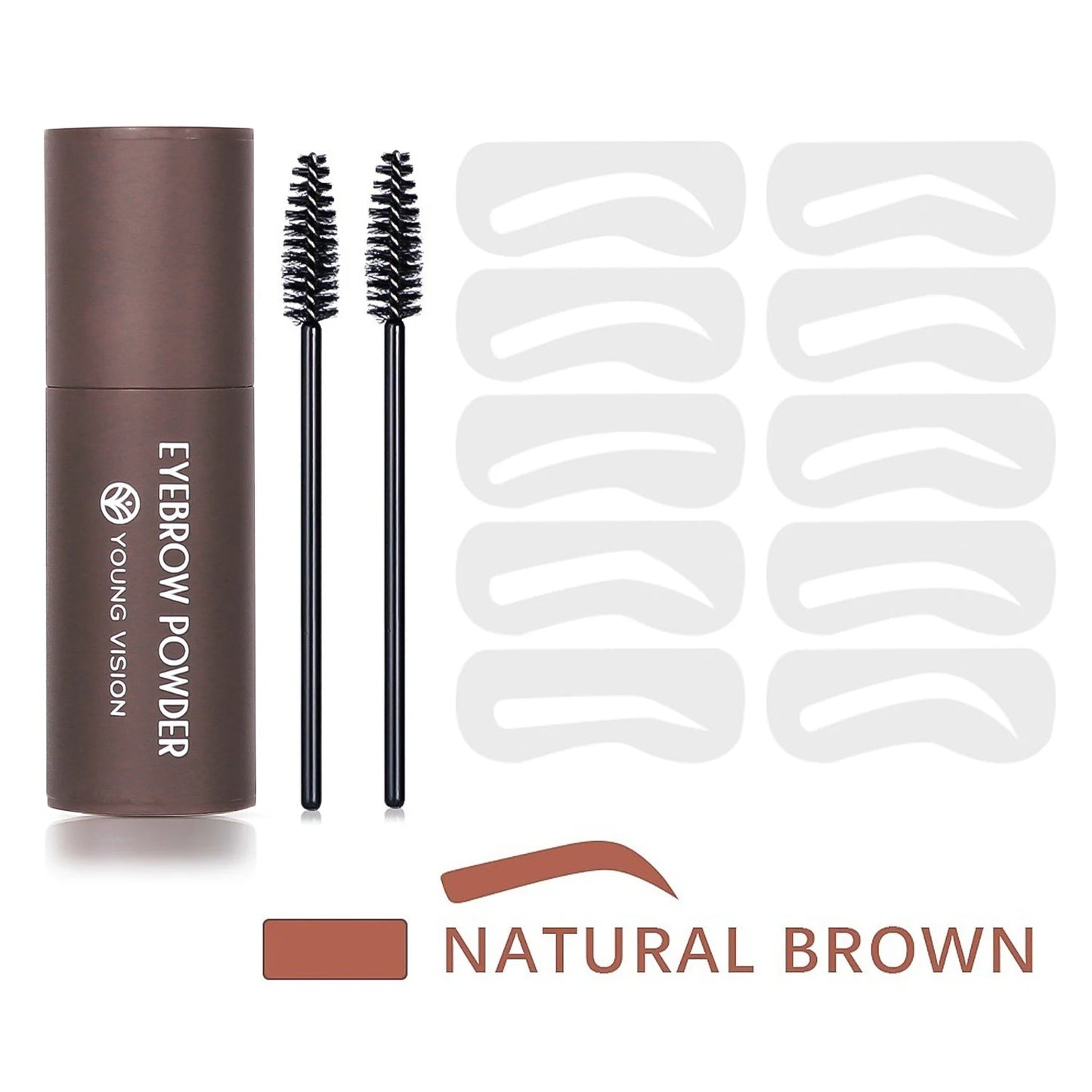 BrowPerfect™ – Waterproof Eyebrow Stamp & Stencil Kit (10 Shapes) - My Store