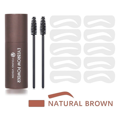 BrowPerfect™ – Waterproof Eyebrow Stamp & Stencil Kit (10 Shapes) - My Store